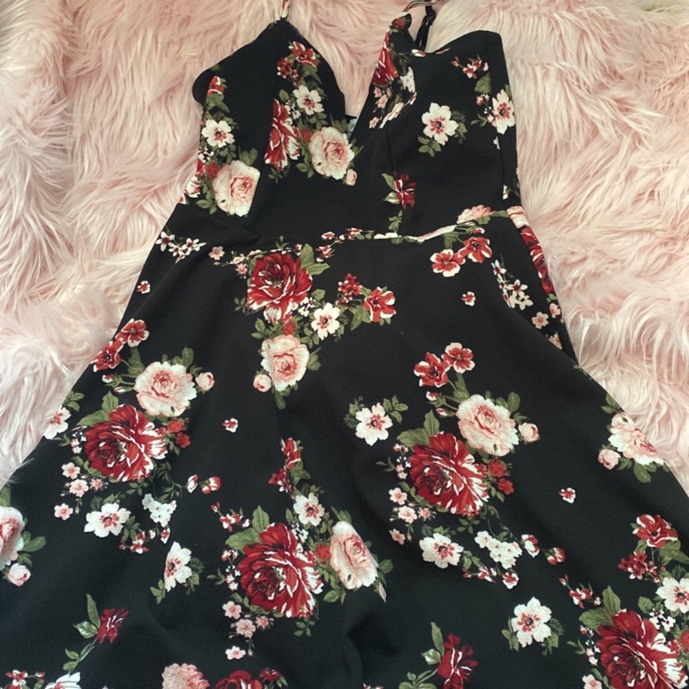 Floral homecoming dress